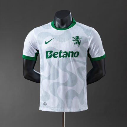 Fanella Sporting Lisbon 2025/26 Away pamje përpara