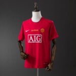 Fanella Retro Manchester United 2007/08 Home pamje përpara